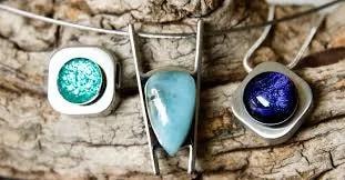 Colorful gemstone crystal pendant necklace